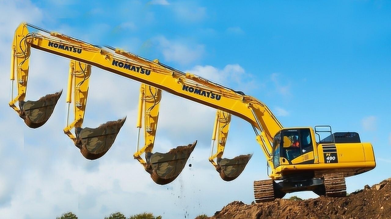 挖掘机技术哪家强司机一脚油门下去彻底被震撼了