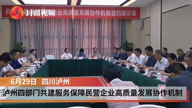 四川泸州:四部门共建服务保障民营企业高质量发展协作机制