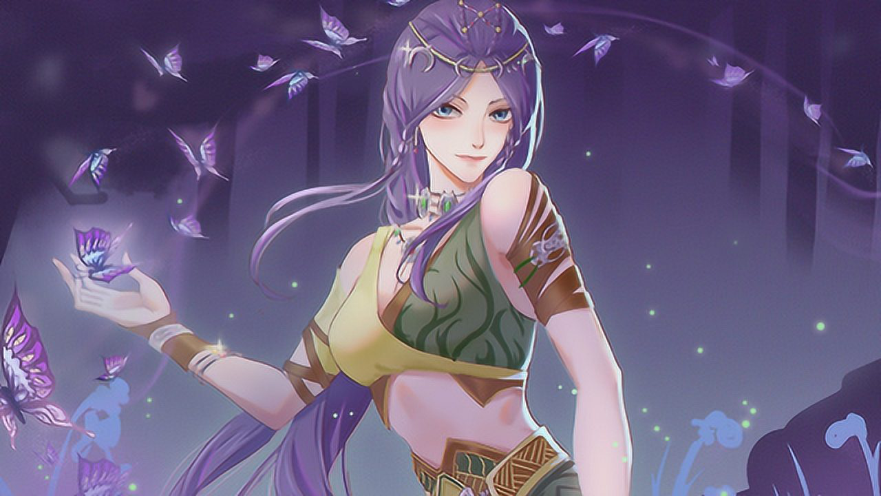 游戏原画师笔下的阿岚!美艳与气场的双重冲击