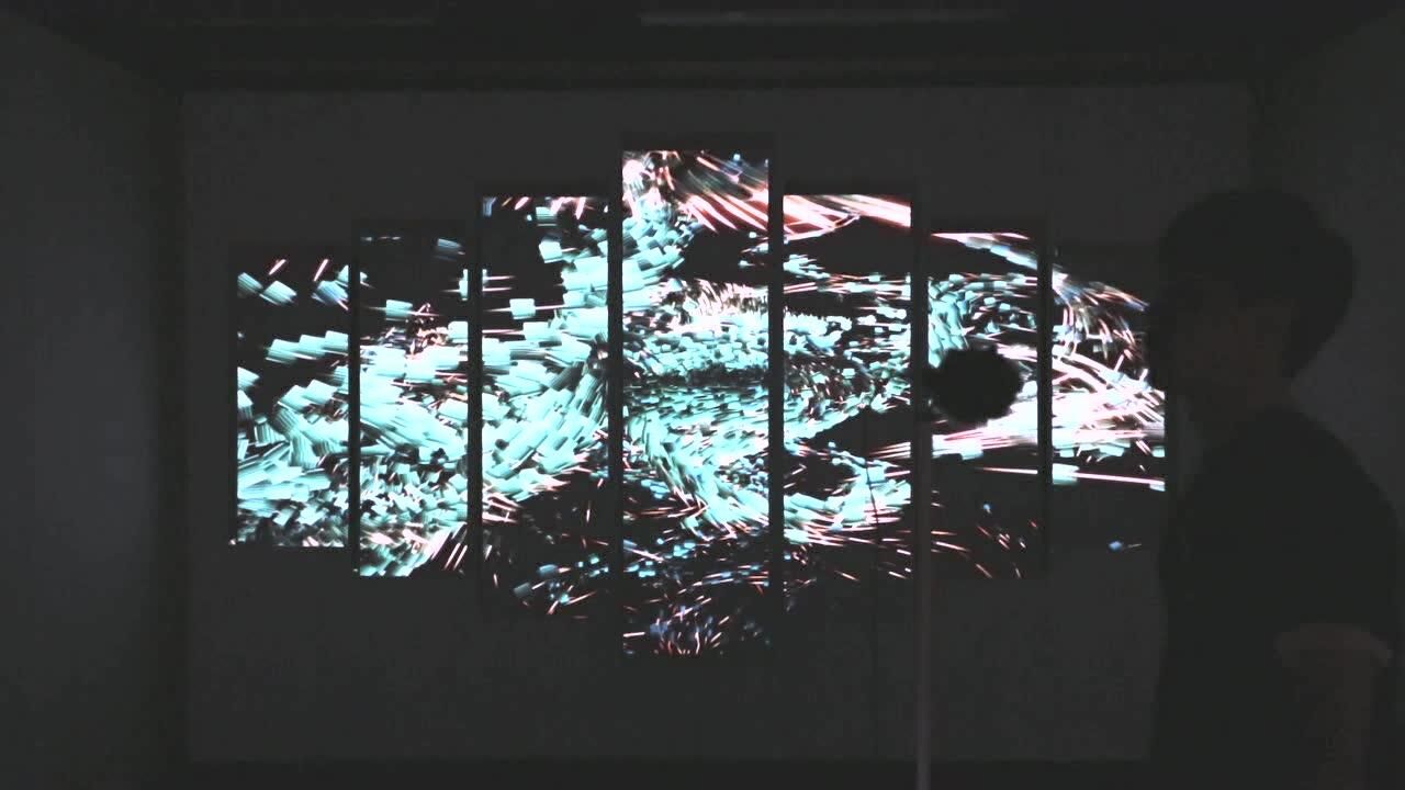 实时交互影像作品《孪·声》