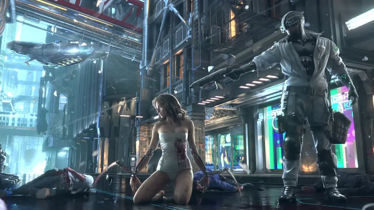 《赛博朋克2077》超燃cg宣传预告片—欢迎来到夜之城!