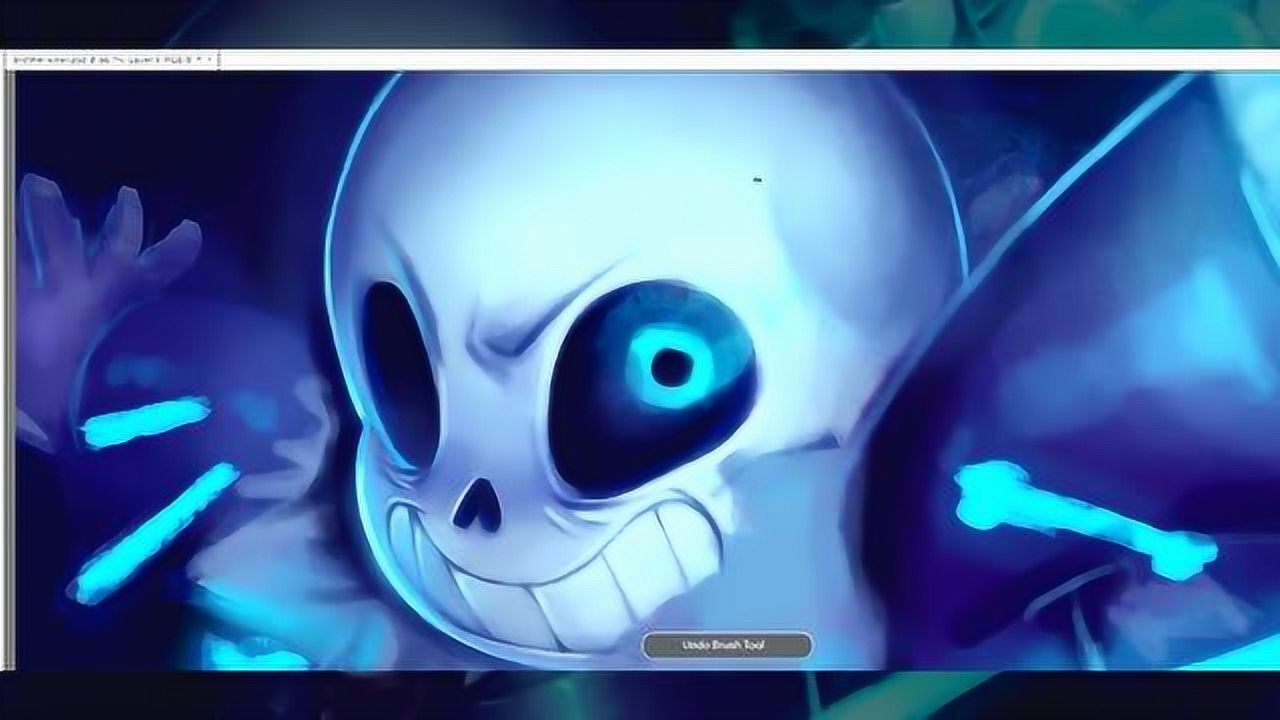 传说之下一个正在战斗的sans你看出这是用什么做的了吗