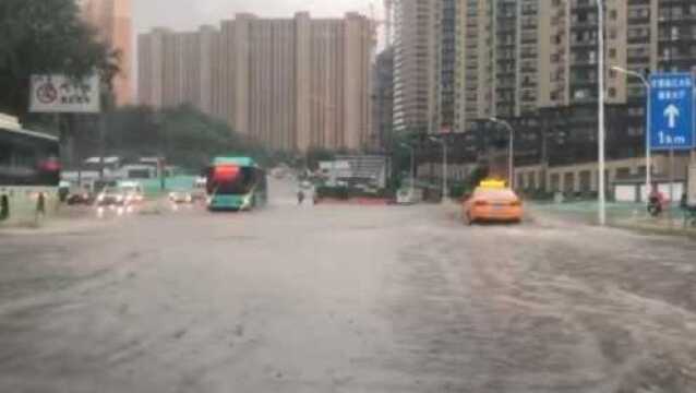 网友实拍视频!今天(7月30日)下午,西安突降暴雨,一时间风骤雨急,西安多地路面积水严重,愿平安!