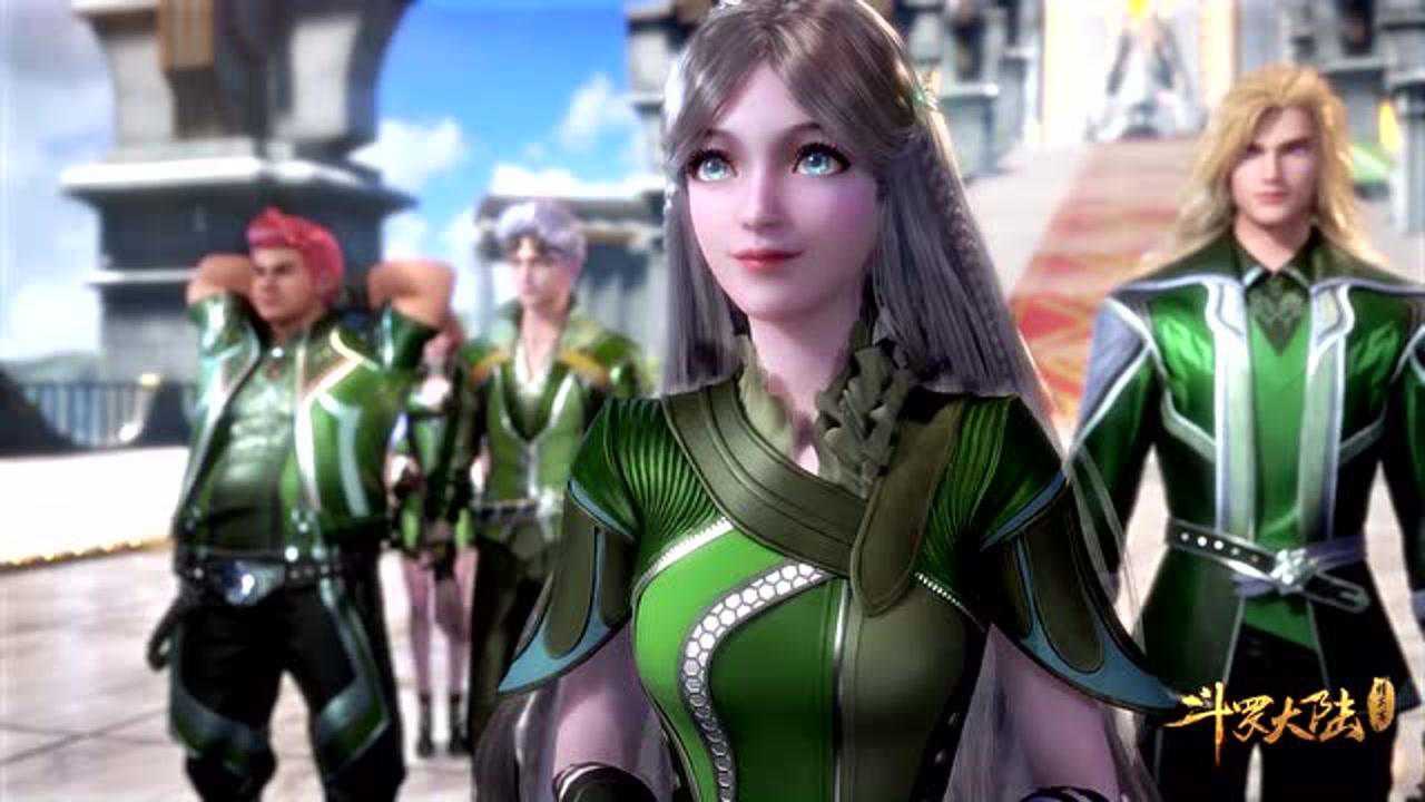 斗罗大陆看到宁风致后胖子用手示意奥斯卡