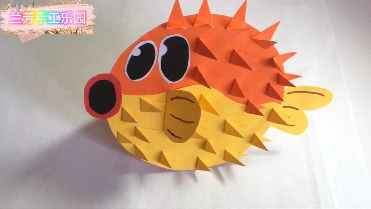 幼儿园小手工,diy自制小玩具,摇摆的小河豚