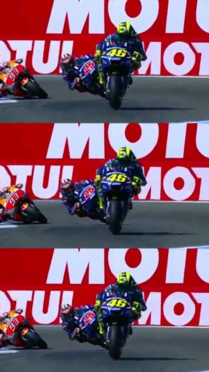 motogp04多维46罗西93马奎斯同框压弯这玩意儿不比女人性感