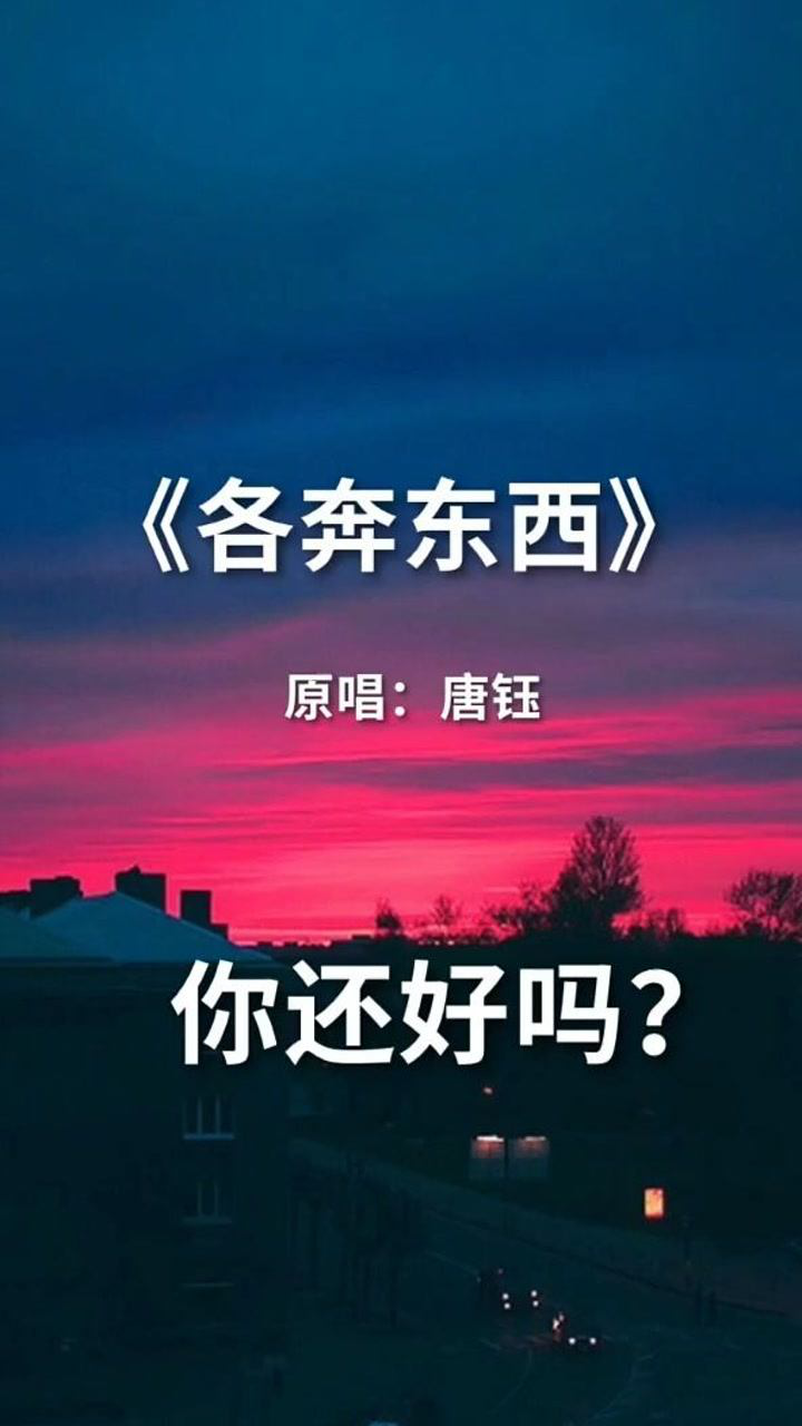 经典歌曲《各奔东西》_腾讯视频