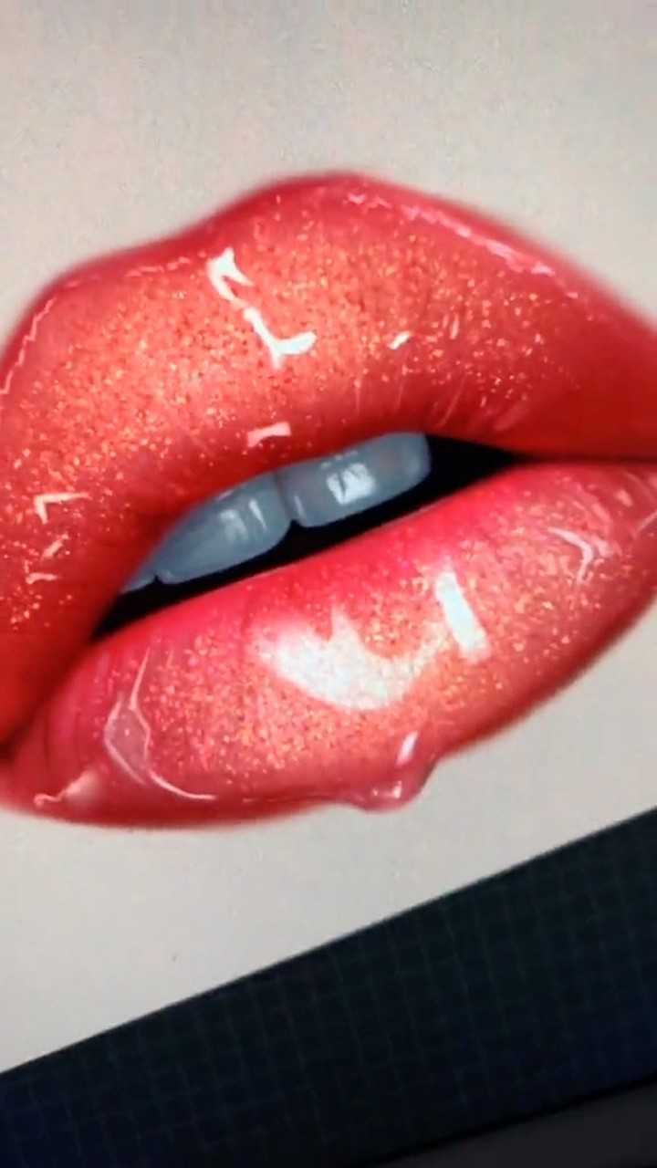 嘴唇上色过程!