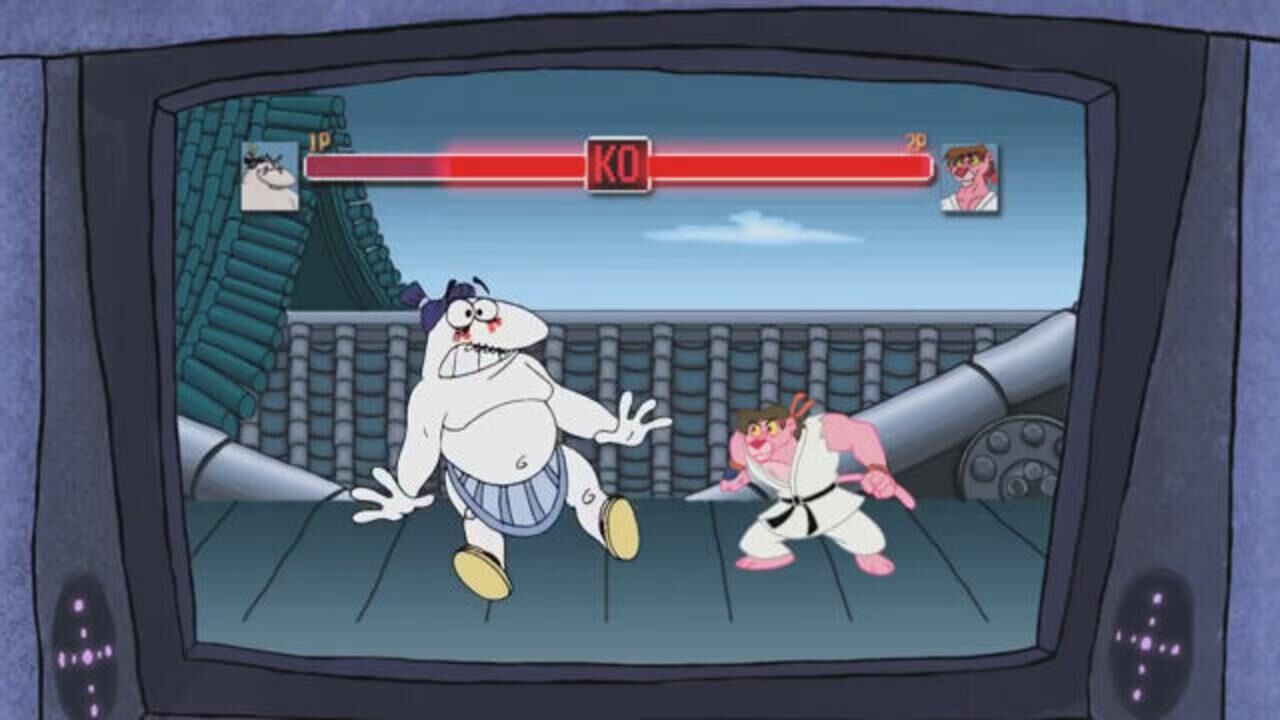 粉红豹动画游戏世界大鼻子叔叔与粉红豹拳皇对决被一秒ko