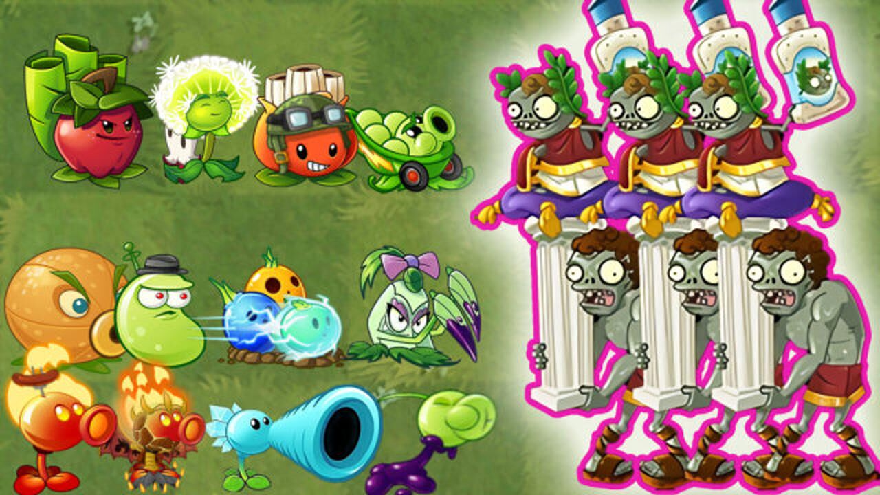 pvz2植物大战僵尸:凯撒僵尸闯关20种植物阵,一战定输赢