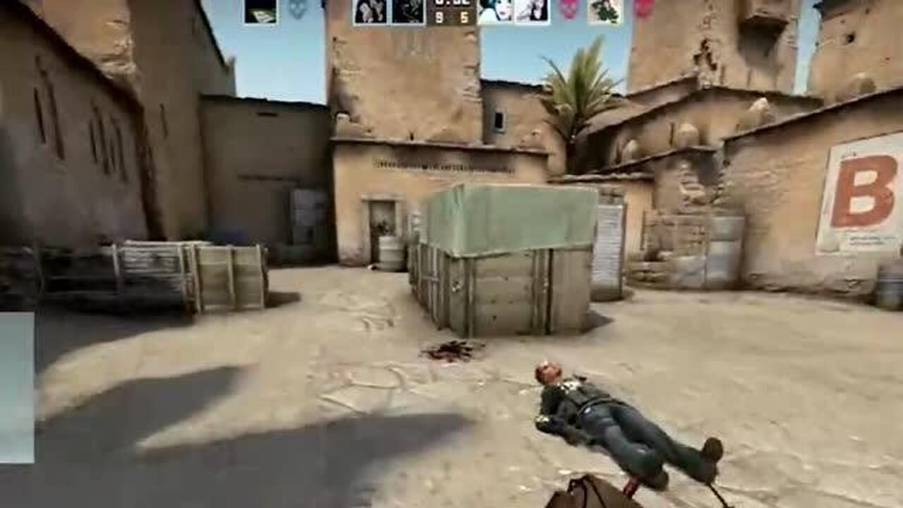 csgo茄子:茄子夫人的狙,这白给的样子太像了!