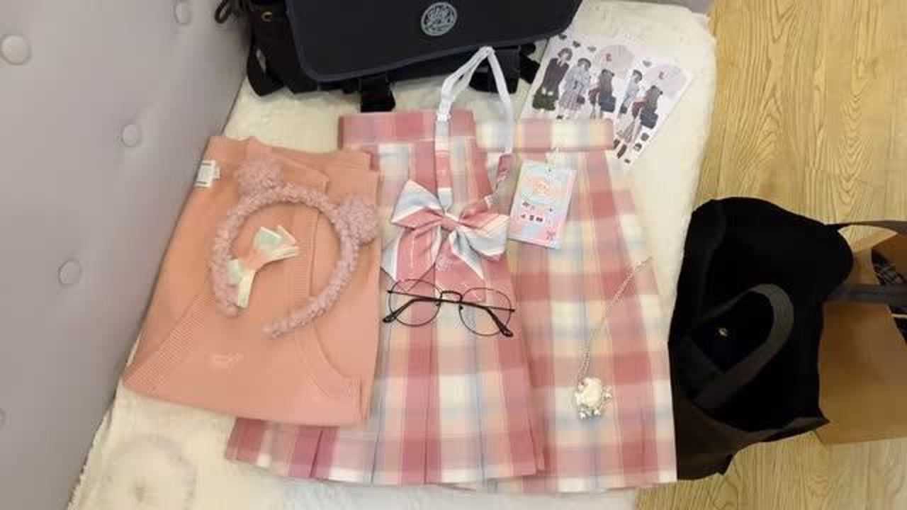 jk开箱,小椿两版对比,颜色萌到不行!