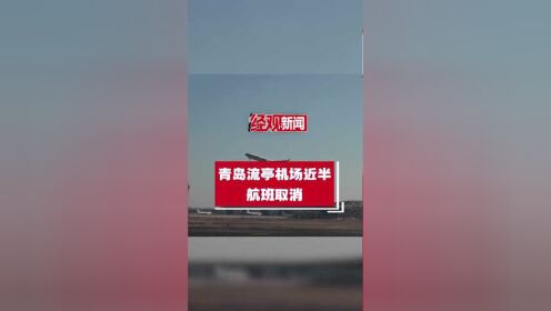 青岛流亭机场近半航班取消，北京与青岛之间航班共取消17架次