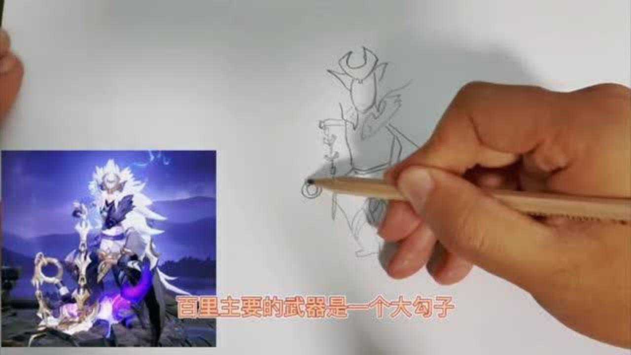 画一个百里玄策白虎志简直太霸气了