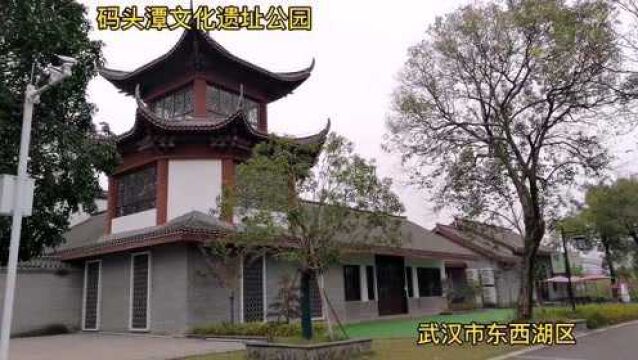 亮丽的武汉市东西湖码头潭文化遗址公园印象