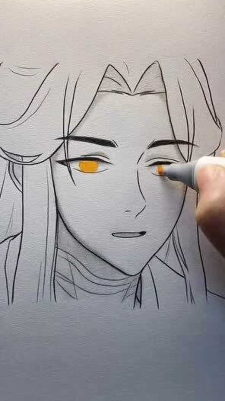 手绘谢怜,谢怜的温柔是天生的,但也是被逼的