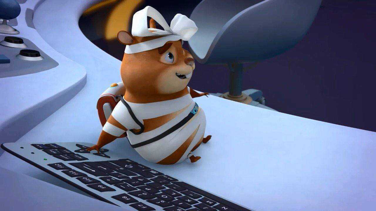 熊出没:洞洞幺点炸实验室,天才威被缠成猪头,他的蝴蝶结很可爱