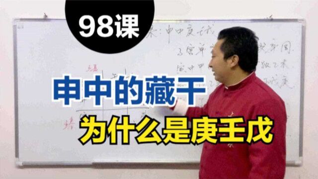 申中的藏干为什么是庚壬戊,八字地支藏干详解,地支藏干是什么意思