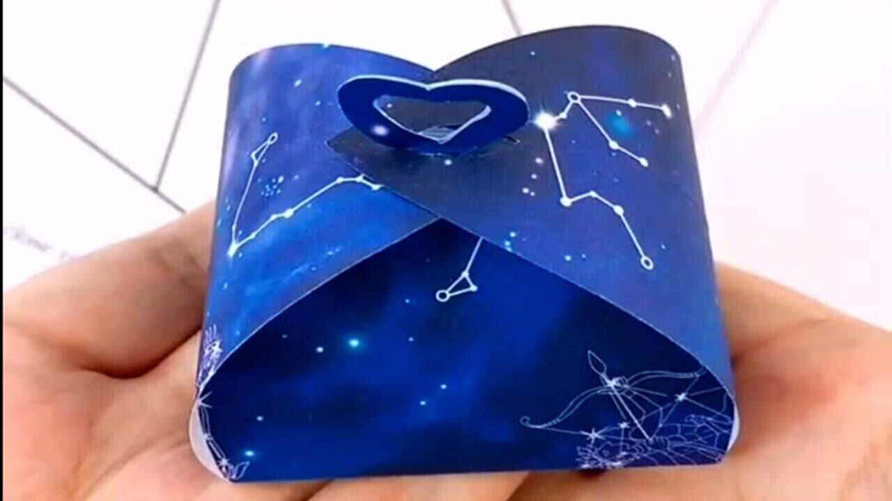 一张纸就能做出好看的礼物盒子真的是又简单又漂亮