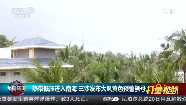 热带低压进入南海,三沙发布大风黄色预警信号