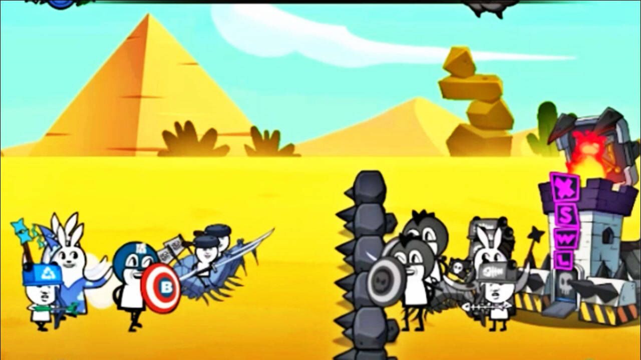 表情包战争05谁也阻止不了滑稽搞笑的火柴人拆塔