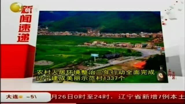 农村人居环境整治三年行动全面完成,辽宁建成美丽示范村1337个