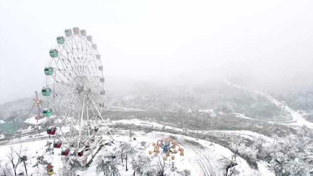 广安前锋欢喜坪的雪景,实在太美了!