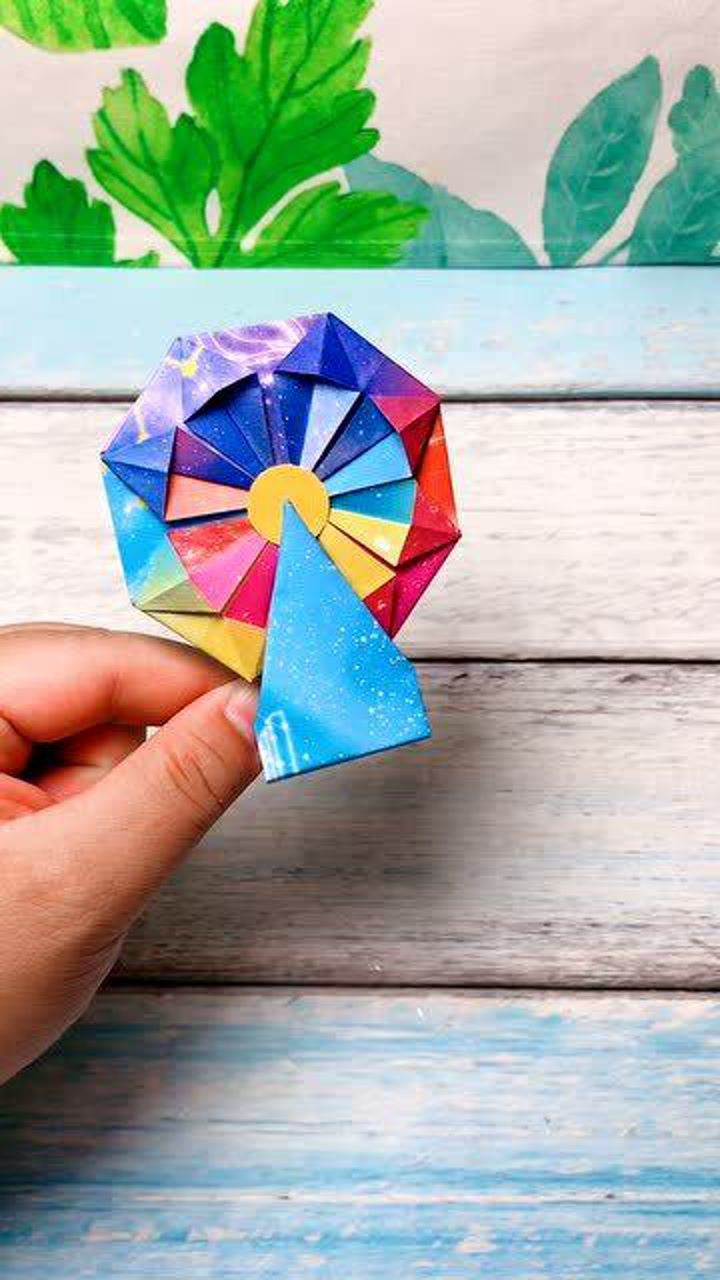 简单好玩的创意手工折纸diy-做一款迷你摩天轮
