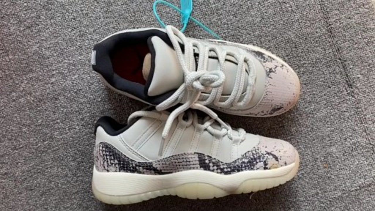 aj11低帮白蛇开箱上脚女生最爱