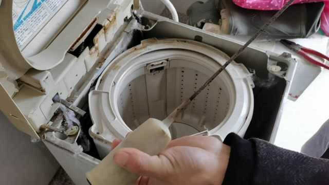 波轮洗衣机严重异响拆开维修平衡杆10分钟解决无需换配件