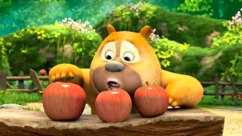 熊出没:熊大熊二迟到被抓包,小表情太可爱了!