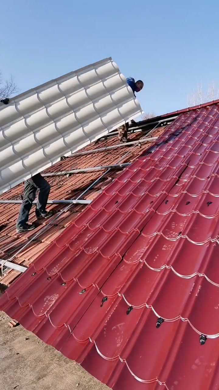 旧房翻新就装彩钢瓦,省时省力