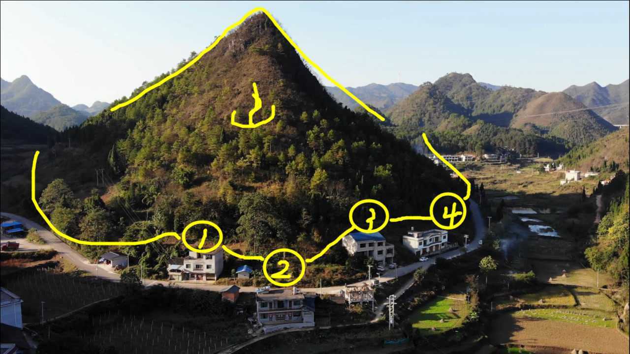 4户人家"玉带缠腰",只有一户占据了风水宝地,一般人看不出来!