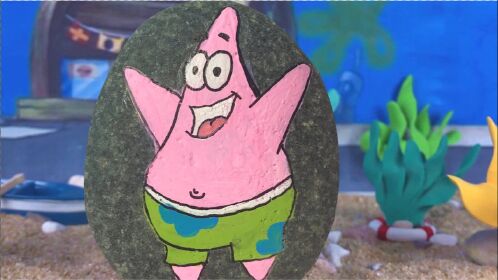 多乐儿童画多乐儿童画如何在石头上画出派大星一起来看看吧