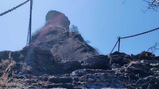 夹墙沟自然风景区爬步云梯吓得我退软太刺激了