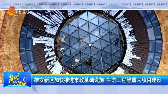 雄安新区加快推进市政基础设施,生态工程等重大项目建设