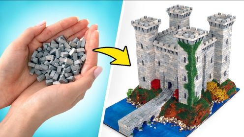 小山姆手工：用迷你砖块DIY骑士城堡！