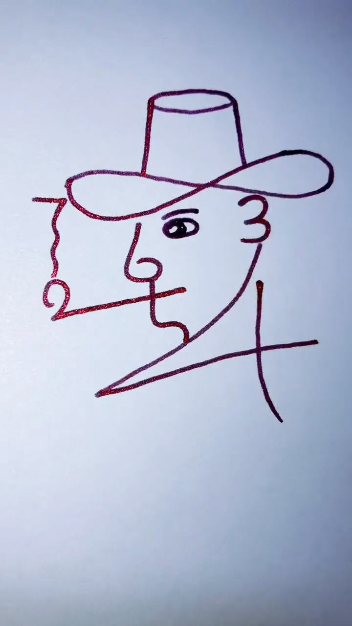 教你用数字1-10画画