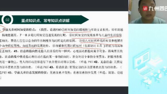 九州同创教育教师资格证幼儿保教知识与能力考前押题课程第二讲知识点重点知识点