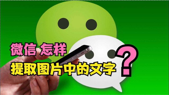 微信怎样提取图片中的文字?方法非常简单,可惜很多人都不知道