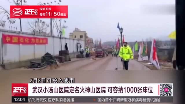 武汉“小汤山”医院定名火神山医院 计划7天内建好