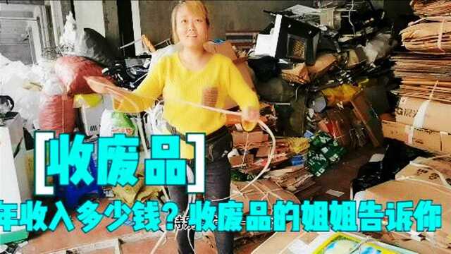 收废品一年收入多少?收废品姐姐告诉你,算暴利吗?