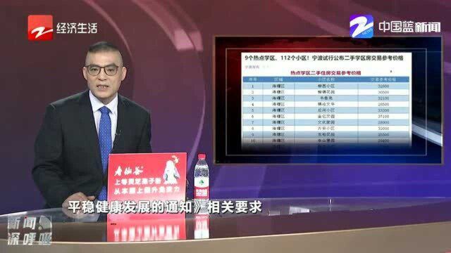 宁波制定112个学区房小区二手房参考价