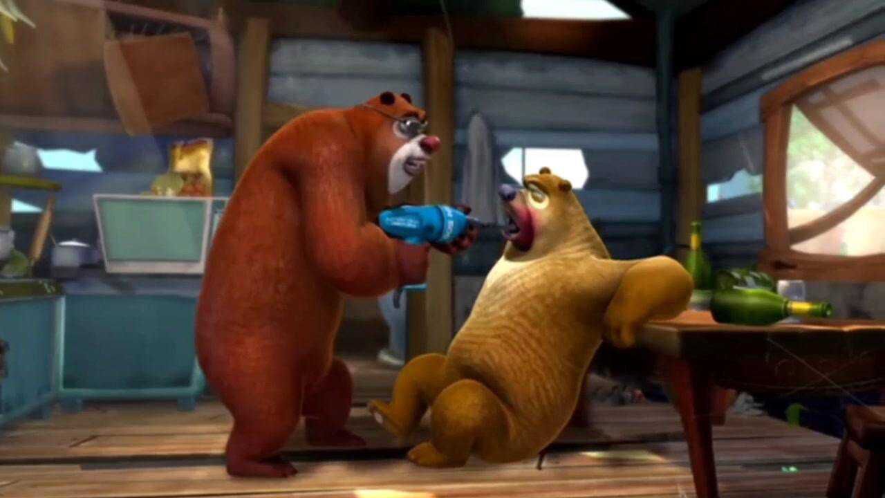 熊出没中的搞笑镜头