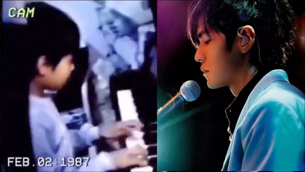 天赋!周杰伦儿时弹钢琴太有范,“兼职”指挥家演默剧表演欲十足_腾讯视频