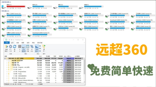 拯救你电脑,这款绿色小软件,一步清理被偷偷占用空间,提升性能