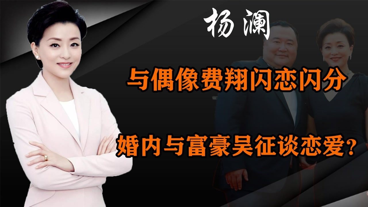 杨澜曾经的央视一姐,与费翔闪恋闪分,婚内与有妇之夫相恋嫁豪门