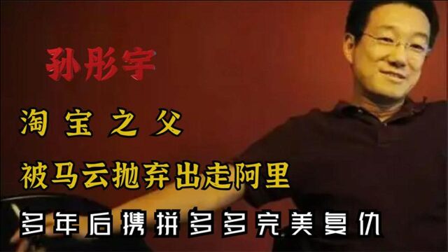 出走阿里,“淘宝之父”孙彤宇,被马云抛弃后却借拼多多完美复仇