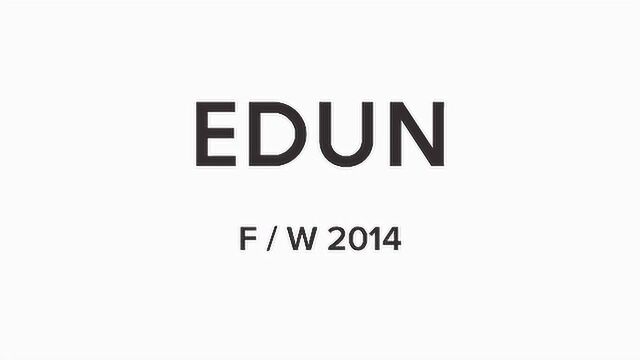 Edun 20142015秋冬时装秀独家视频