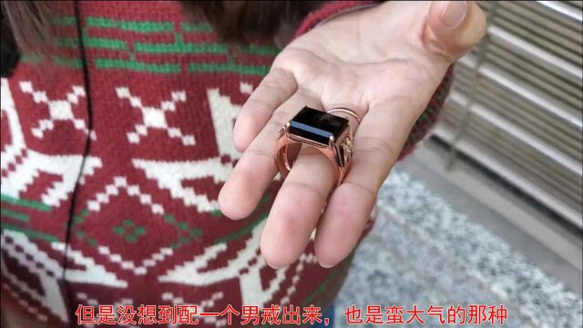 女生才用的玫瑰金还能镶嵌男戒?不仅霸气,而且霸气!